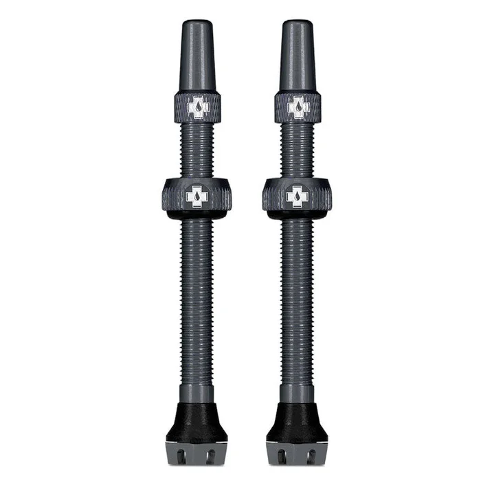 Muc-Off V2 Tubeless Valve Kit – Gray 44mm Pair
