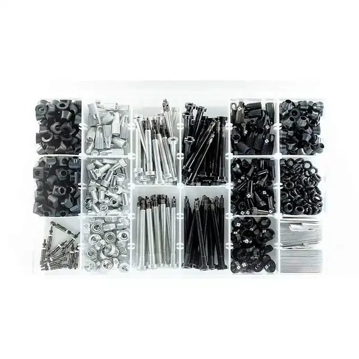 Muc-Off Workshop-Tubeless Valve Kit & Refill Grommets — Presta Valve, Black/Silver, Durable Materials, Easy Installation, Bulk Pack Savings