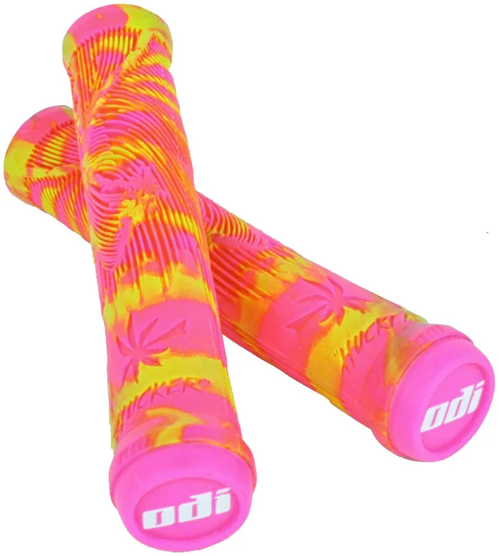 ODI Hucker Grips – Limited Edition Pink/Yellow Swirl Flangeless