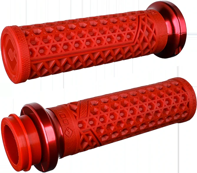 ODI Vans V-Twin Lock-On Grip Set – 2008+ Harley Davidson 1″ TBW – Dark Red/Red