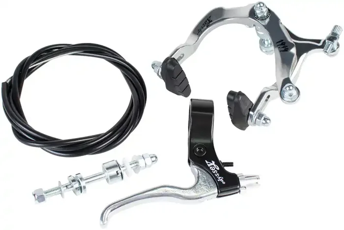 Odyssey 1999 Caliper Brake and Lever Set Silver Includes Cable 66-90mm Reach