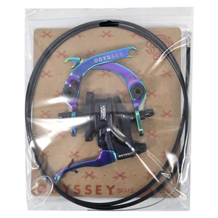 Odyssey Evolver 2.5 U-Brake Set Frt or Rr Oil Slick Caliper-Lever and Cable
