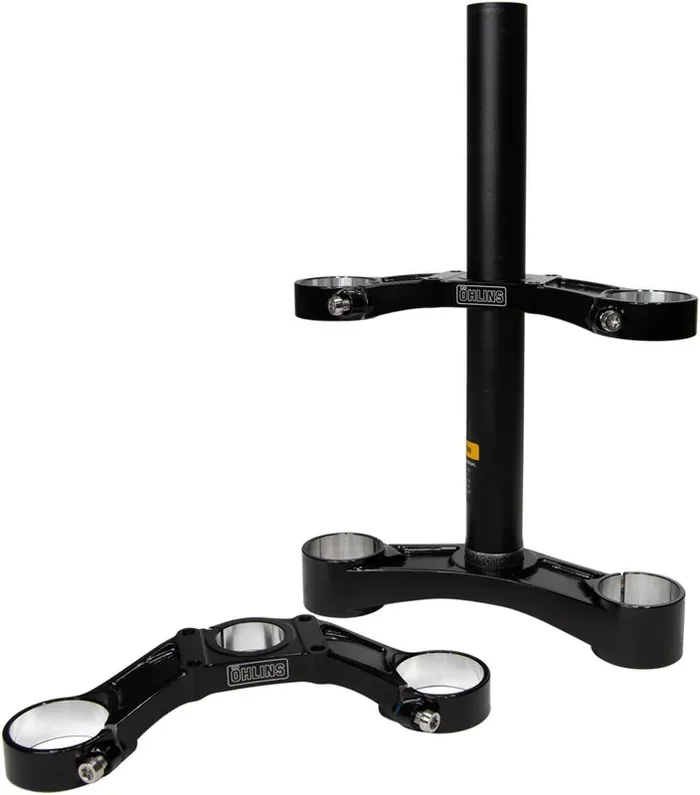 Ohlins DH38 Suspension Fork Crownset – 58mm Offset, Flat and Riser Upper Crowns, Includes Fork Bumpers