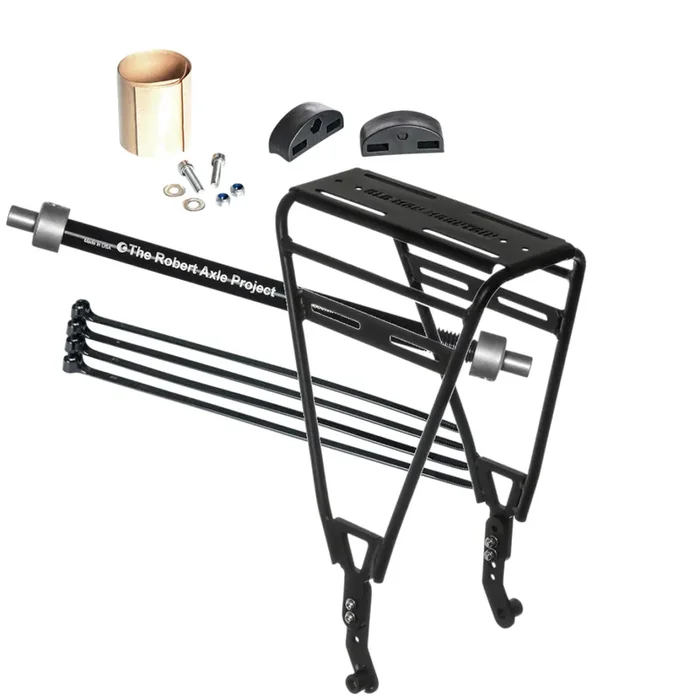 Old Man Mountain Bike Rack & Fit Kit Bundle Heavy-Duty Aluminum, Axle Mount, Versatile Cargo Solutions