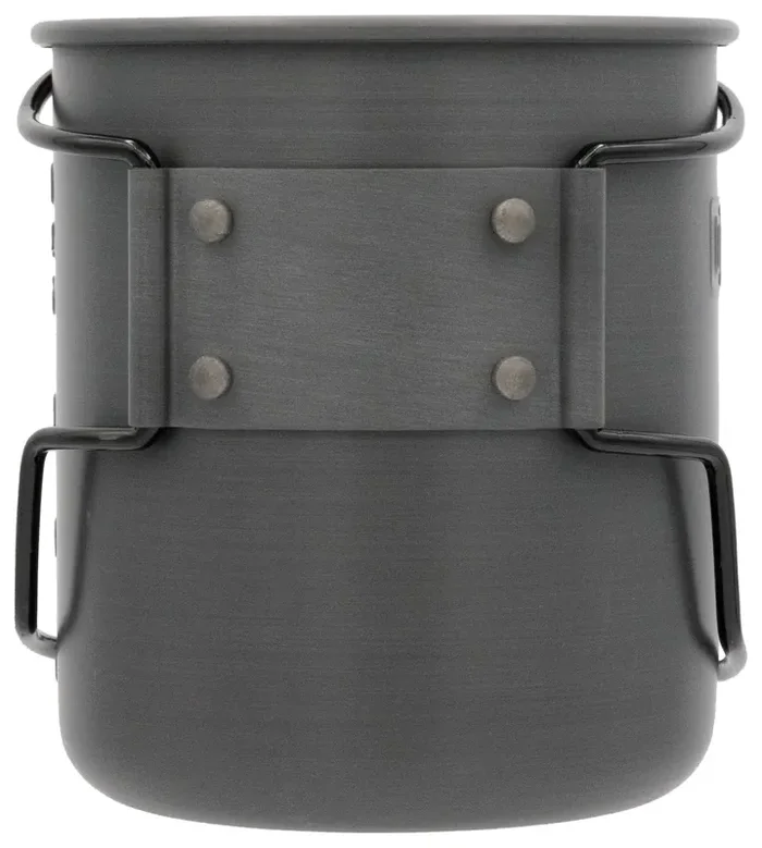Olicamp Space Saver Mugs with Grip – Hard Anodized, Lightweight, Durable Camping & Outdoor Cups for Boiling, Measuring, and Compact Storage