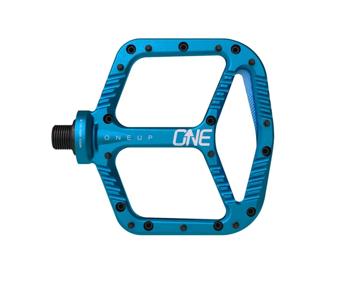 OneUp Components Aluminum Platform Pedals (Blue) (9/16″)