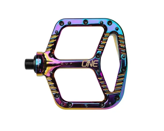 OneUp Components Aluminum Platform Pedals (Oil Slick) (9/16″)