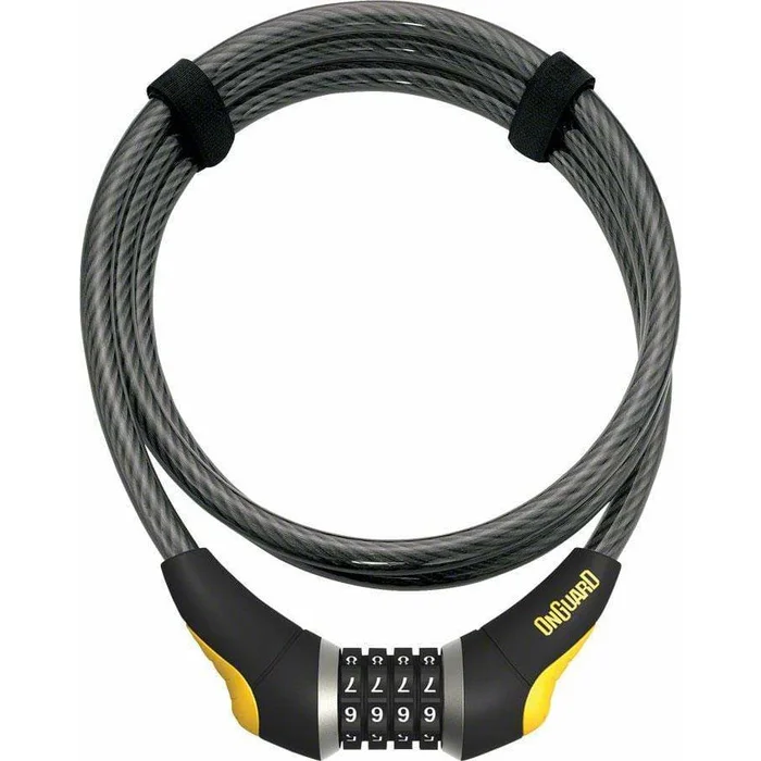 OnGuard Akita Resettable Combo Bike Cable Lock: 6′ x 12mm