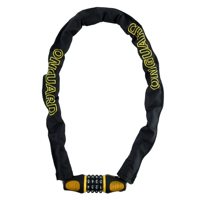 Onguard Combination Chain Lock 6mm 2`6`/76.2cm Black Titanium Reinforced