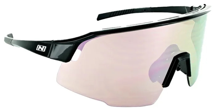 Optic Nerve FixieStealth Black Sunglasses with Purple Lens