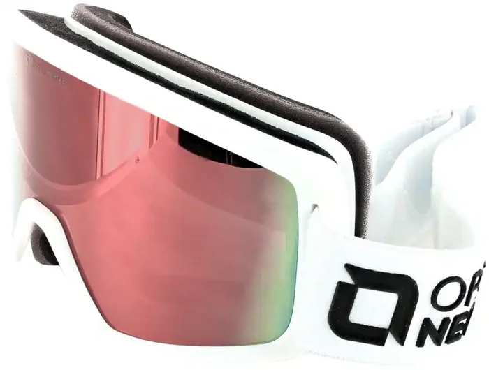 Optic Nerve Shavano Goggles – Shiny White, Amber/Red Revo Mirror Cat 2