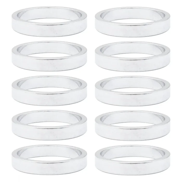 Origin8 Alloy Headset Spacers 1in x 5mm Spacer Silver