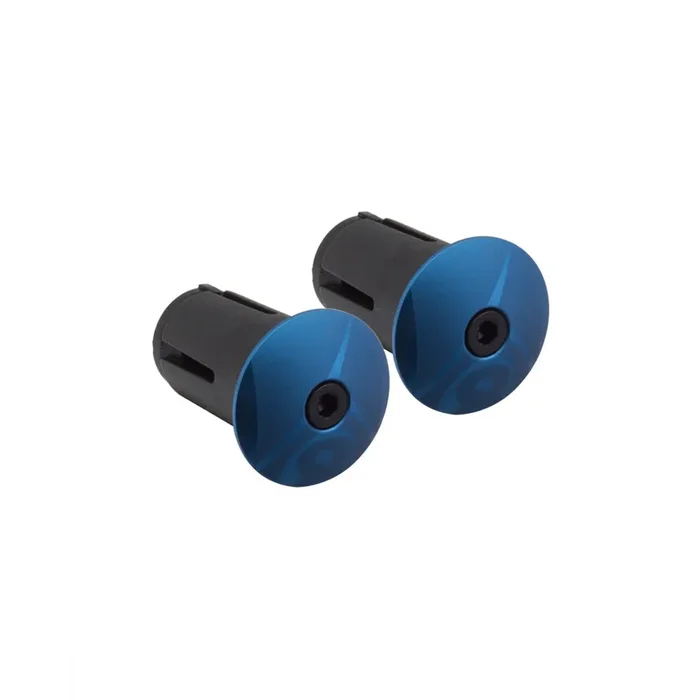 Origin8 Alloy Locking Bar End Plugs Locking Anodized Blue