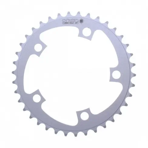 Origin8 Blade Chainring 34t 110 BCD 5-Bolt 8/9-Speed Aluminum Silver Road MTB