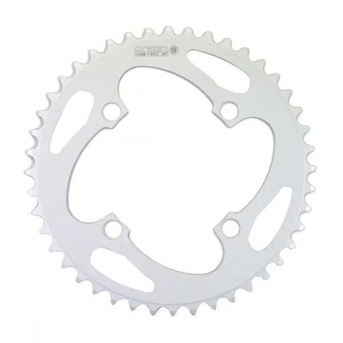 Origin8 Blade Chainring 44t 104 BCD 5-Bolt 8/9-Speed Aluminum Silver Road MTB