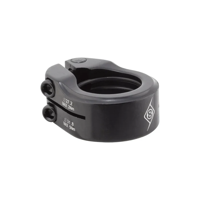 Origin8 Clampdown Double Seatpost Clamp 31.8 / 27.2 Black AL6061