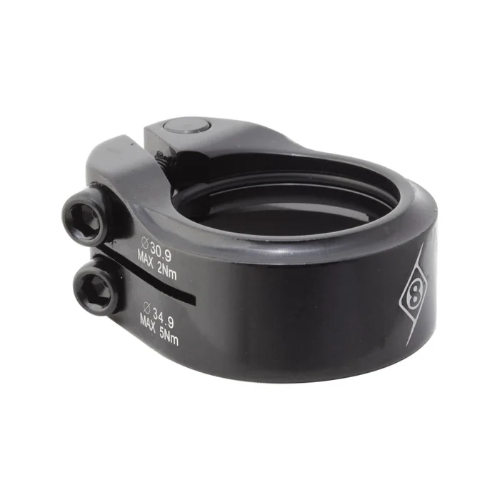 Origin8 Clampdown Double Seatpost Clamp 34.9 / 30.9 Black AL6061