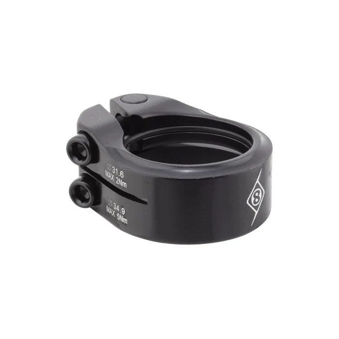 Origin8 Clampdown Double Seatpost Clamp 34.9 / 31.6 Black AL6061