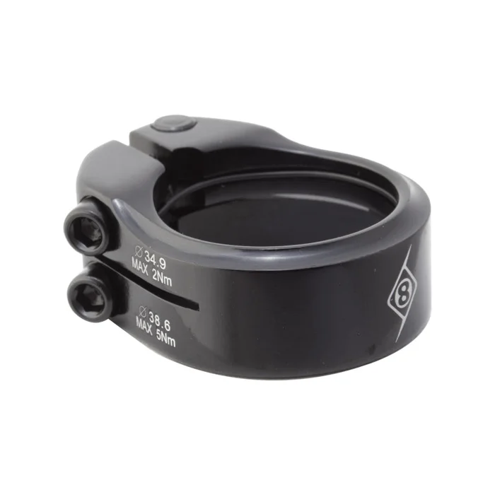 Origin8 Clampdown Double Seatpost Clamp 38.6 / 34.9 Black AL6061