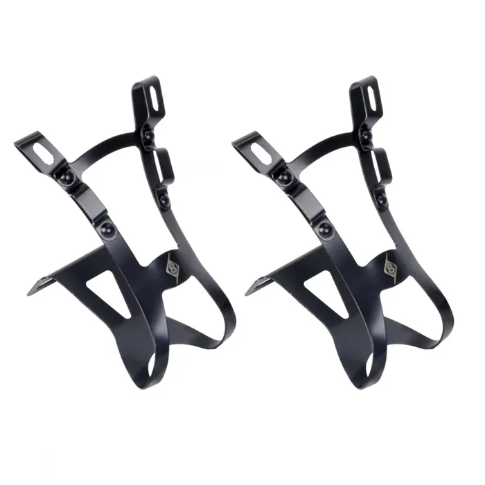 Origin8 Double Barrel Toe Clips Large (70mm Depth) Black