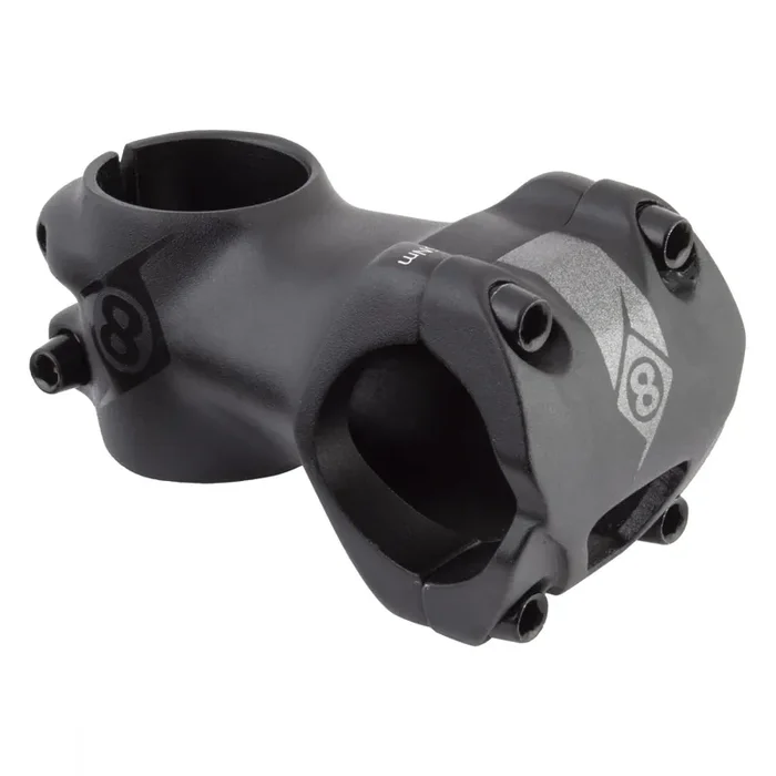Origin8 Flow Stem 31.8mm 55mm 0 Deg Black MTB 4-bolt Front Loading Faceplate