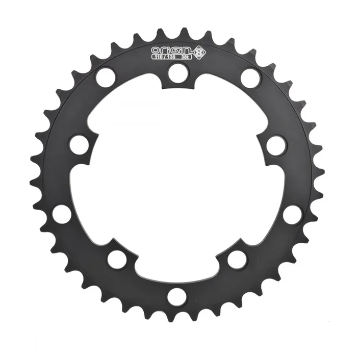 Origin8 Single Speed Chainring 38t 110mm / 130 BCD 5-Bolt Aluminum Blk Rd MTB