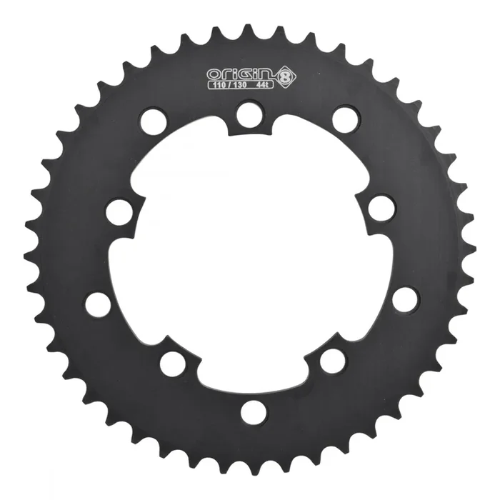 Origin8 Single Speed Chainring 44t 110mm / 130 BCD 5-Bolt Aluminum Blk Rd MTB
