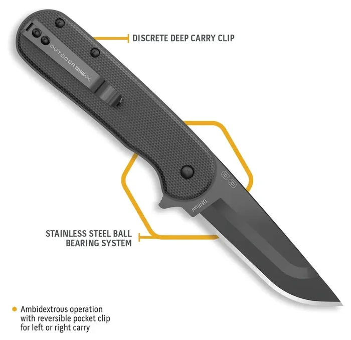 Outdoor Edge Razorvx3 Black G-10 – Box