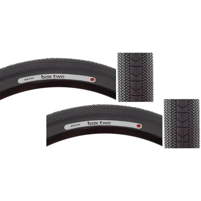 Pack of 2 Box Components Box Two Tires 20×1.5 Wire TPI Bk/Bsk BX-TR2-2120150-BK