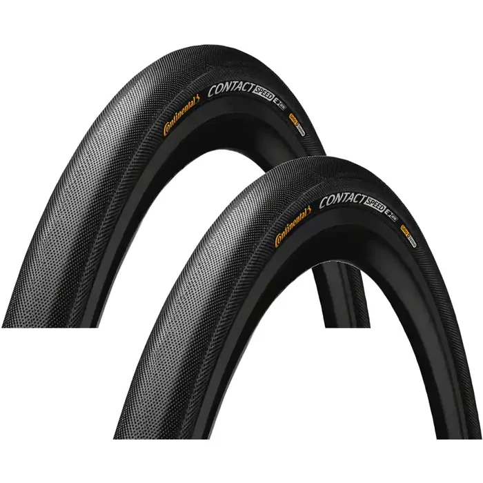 Pack of 2 Continental Contact Speed Tire – 26 x 2.00, Clincher, Wire, Black, SafetySystem Breaker, E25 1013950000