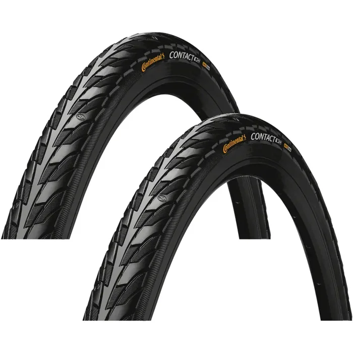 Pack of 2 Continental Contact Tire – 700 x 28, Clincher, Wire, Black, SafetySystem Breaker, E25 1013160000