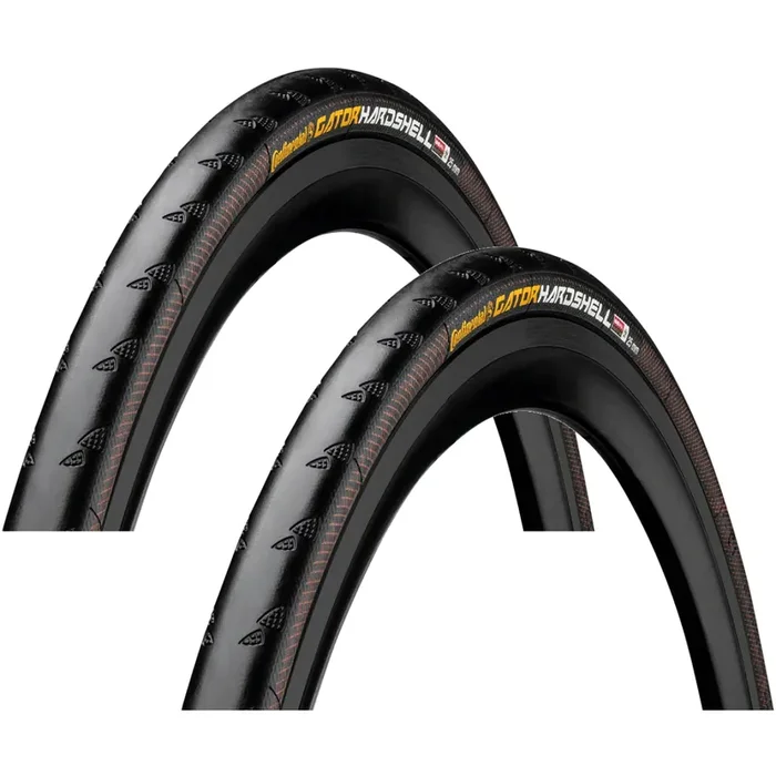 Pack of 2 Continental Gator Hardshell Tire – 27 x 1-1/4, Clincher, Wire, Black, Hardshell 1003150000