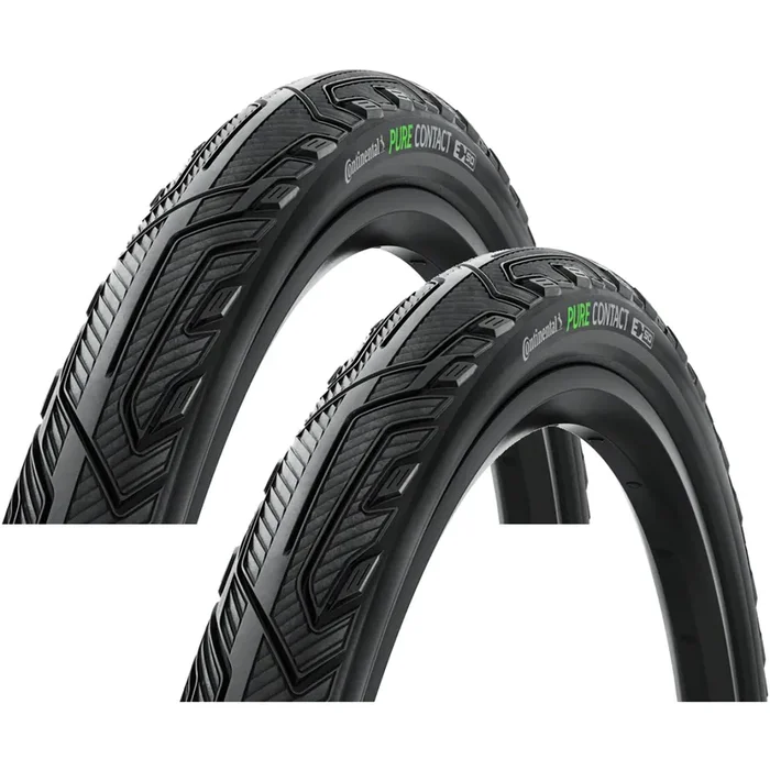 Pack of 2 Continental Pure Contact Tire – 27.5 x 2.4, Clincher, Folding, Black/Graphite Reflex, Vectran / PolyX Breaker, E50 1019690000