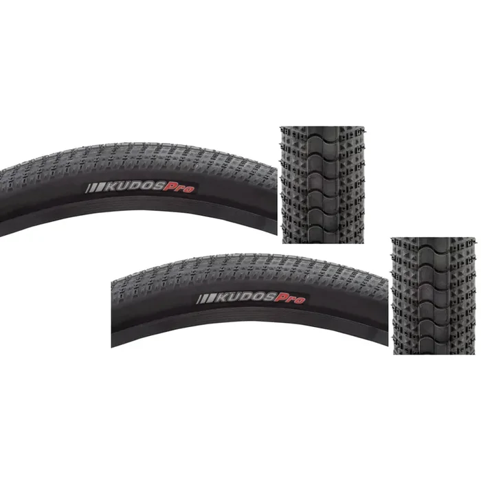 Pack of 2 Kenda Kudos Pro 20×1.75 Clincher Fold TPI 100 Black/Black Reflective 214075