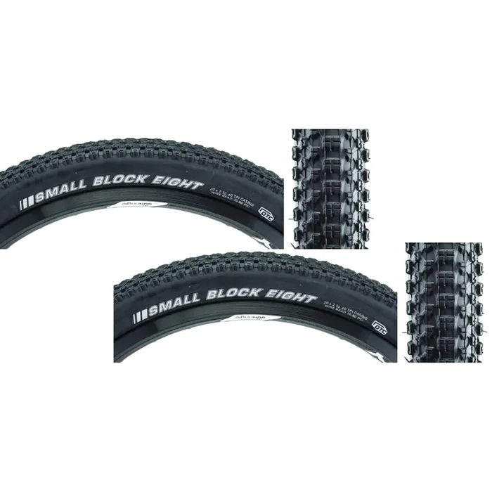 Pack of 2 Kenda Small Block 8 Sport 20×2.1 Wire TPI 80 Black/Bsk Reflective BMX 212524