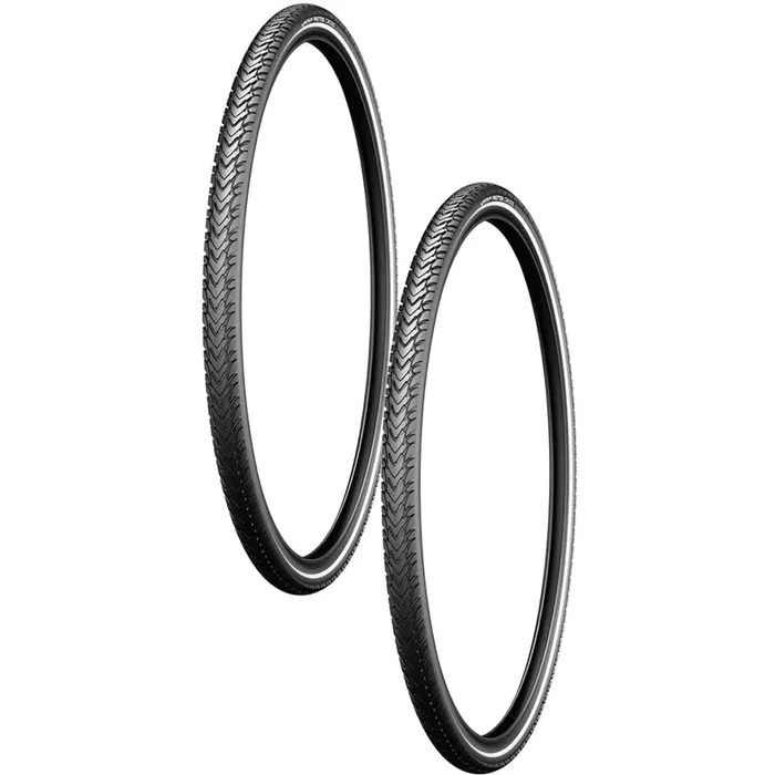 Pack of 2 Michelin Protek Cross Max Tire 700 x 32 Clincher Wire Black Touring Bike Hybrid 94631