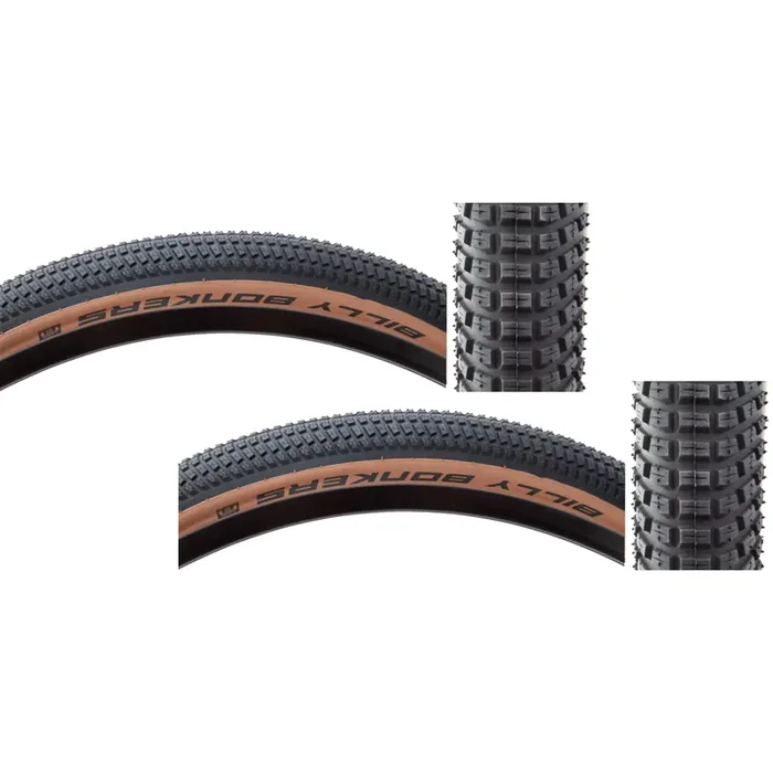 Pack of 2 Schwalbe Billy Bonkers Tire – 26 x 2.1, Clincher, Wire, Tan, K-Guard 11159348