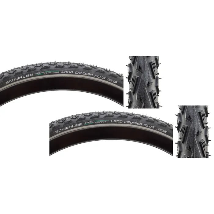 Pack of 2 Schwalbe Land Cruiser 700×40 Wire TPI 70 Bk/Bsk 11101045.01
