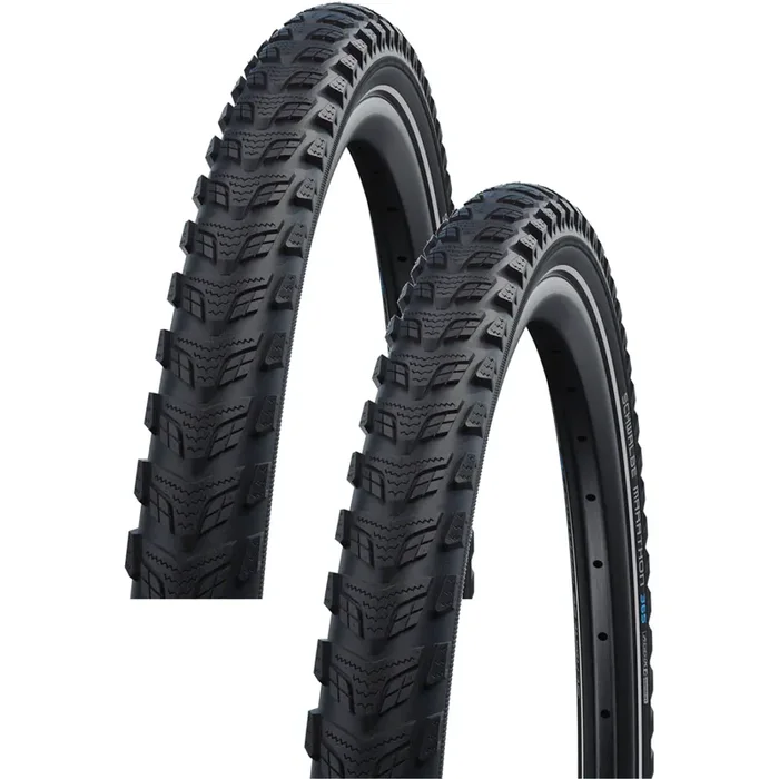 Pack of 2 Schwalbe Marathon 365 Tire – 700 x 35, Clincher, Wire, Black/Reflective, Performance Line, GreenGuard, Addix 4Season, 11159426