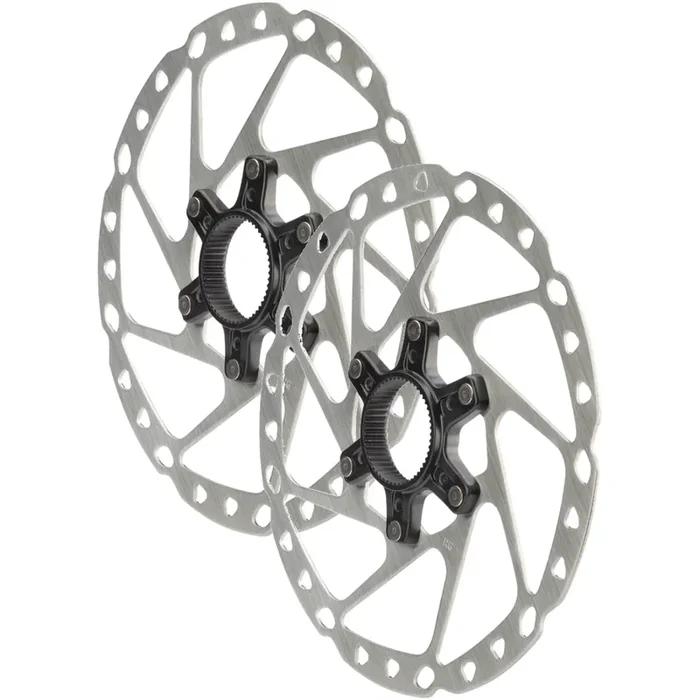 Pack of 2 Shimano GRX SM-RT64-M Disc Brake Rotor with External Lockring – Silver