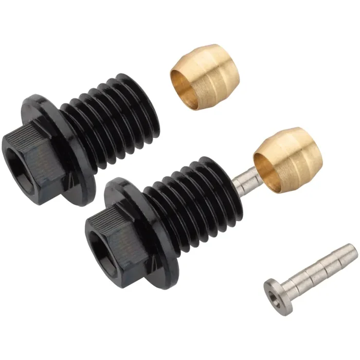 Pack of 2 Shimano SM-BH90 Brake Hose Flange Connecting Bolt Unit, Black