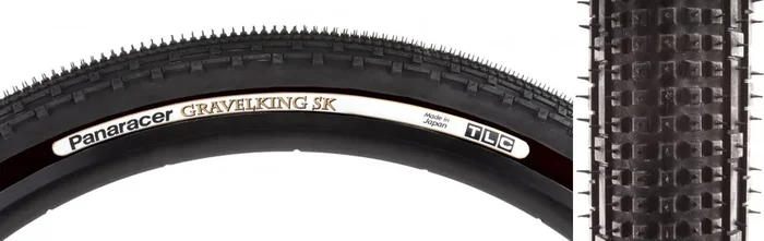 Panaracer Gravel King SK 29×2.1 Tubeless TPI 60 Black/Black Reflective Road Tire RF2921-GKSK-B