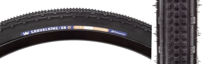 Panaracer GravelKing SK Plus Tire – 700 x 35 Tubeless Folding Black