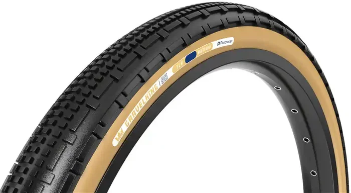 Panaracer GravelKing SK Tire – 650b x 54 / 27.5 x 2.10, Tubeless, Folding, Black/Brown RF650B54-GKSK-D2
