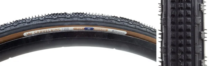 Panaracer GravelKing SK Tire – 700 x 30 Tubeless Folding Black/Brown