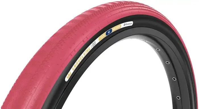 Panaracer GravelKing SS Tire – 700 x 40, Tubeless, Folding, Cranberry/Black F740-GKSS-CR-B2