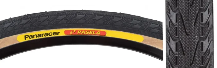 Panaracer Pasela 24 x 1 Clincher Wire TPI 60 PSI 115 Black/Ysk Reflective BMX AW241-LX-18