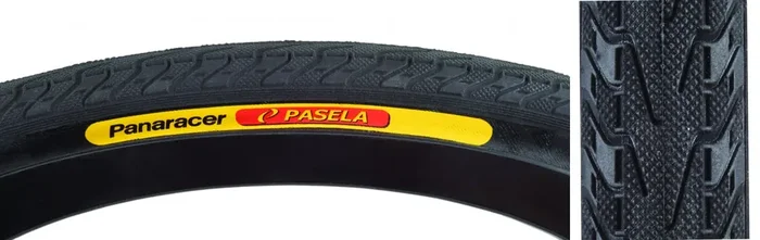 Panaracer Pasela 700 x 23 Clincher Wire TPI 120 Black/Black Reflective Road Tire AW723BLX-18