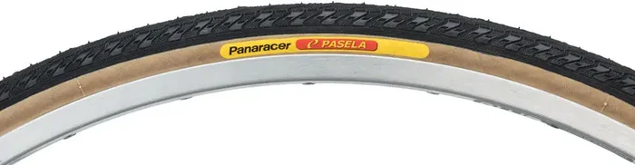 Panaracer Pasela Tire 27×1 PSI 115 TPI 60 Clincher Wire Black/Tan Touring Hybrid AW271-LX-18