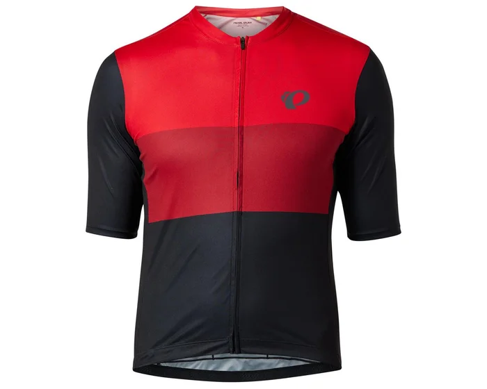 Pearl iZUMi Men’s Attack Short Sleeve Jersey (Red Dahlia Tri Color) (L)